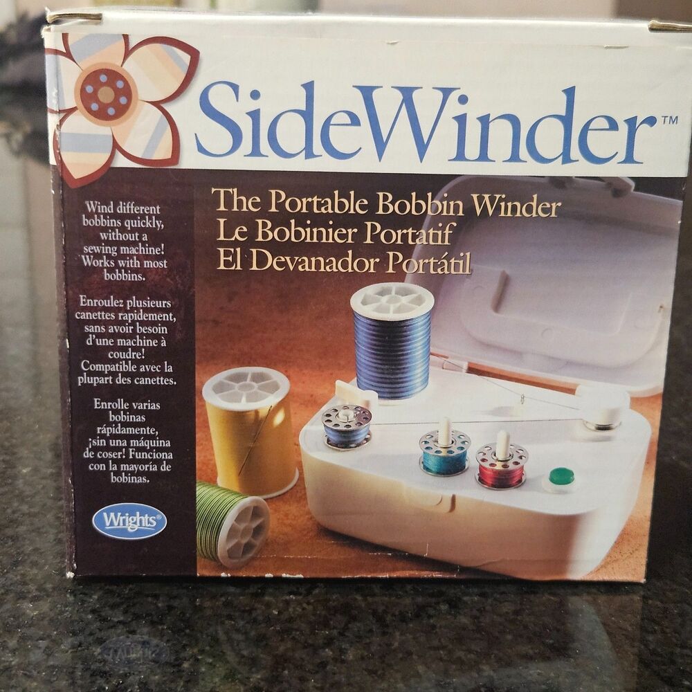 Simplicity SideWinder Portable Bobbin Spool Winder Battery or Electric